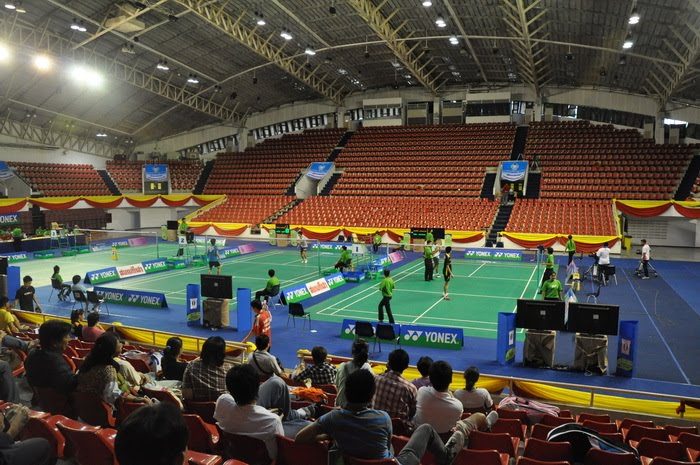 พื้นสนาม PB Sport ใน The Grand Master Thailand Badminton Professional 2010